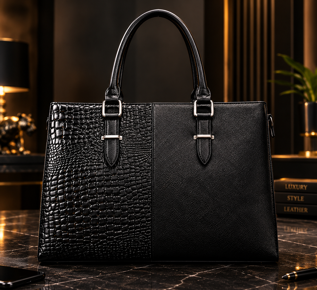 ELIZABETH X BLACK CROCO
